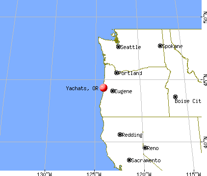 Yachats, Oregon map