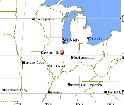 Rankin, Illinois map