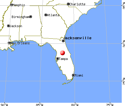 Howey-in-the-Hills, Florida map