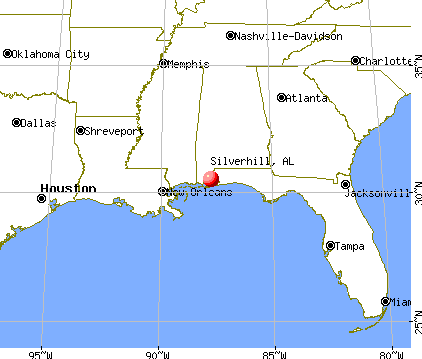 Silverhill, Alabama map
