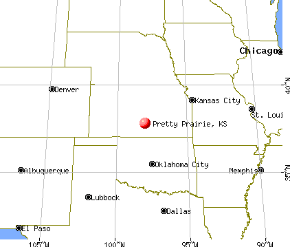 Pretty Prairie, Kansas map
