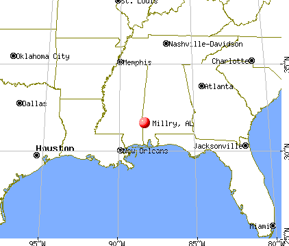 Millry, Alabama map
