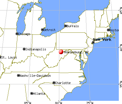 Rowlesburg, West Virginia map