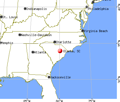 Olanta, South Carolina map