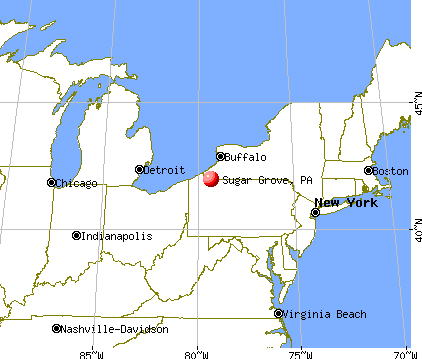 Sugar Grove, Pennsylvania map
