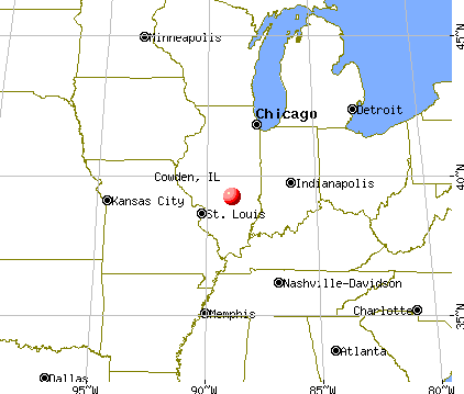 Cowden, Illinois map