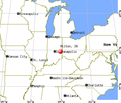 Milton, Indiana map