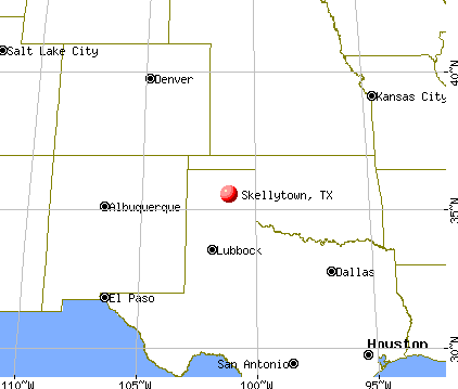 Skellytown, Texas map