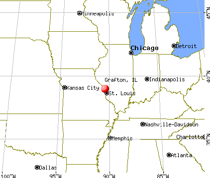 Grafton, Illinois map