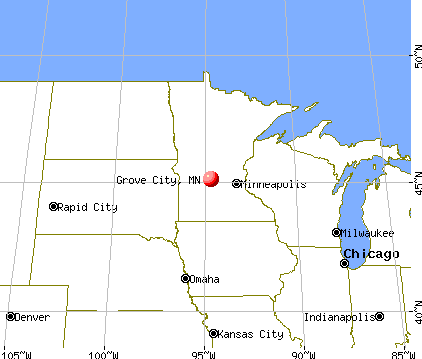 Grove City, Minnesota map