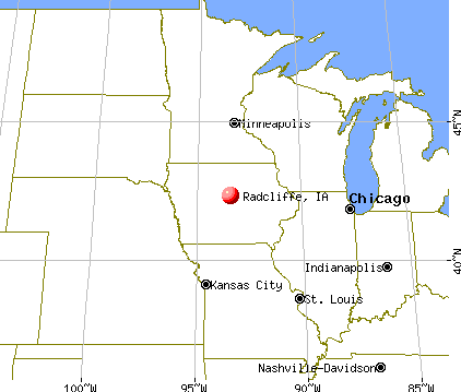 Radcliffe, Iowa map