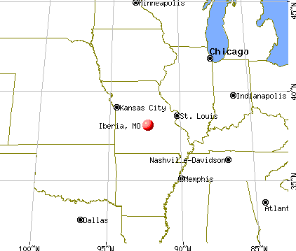 Iberia, Missouri map