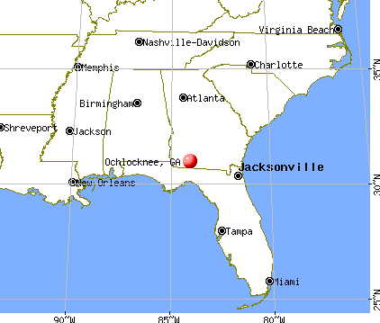 Ochlocknee, Georgia map