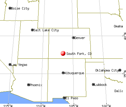 South Fork, Colorado map