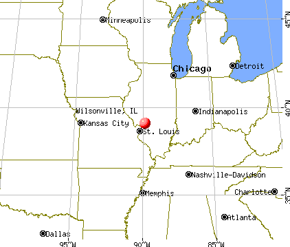 Wilsonville, Illinois map