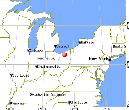 Peninsula, Ohio map