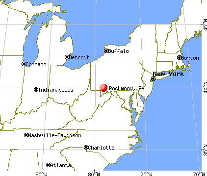 Rockwood, Pennsylvania map