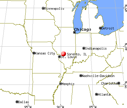 Sorento, Illinois map