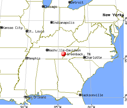 Greenback, Tennessee map