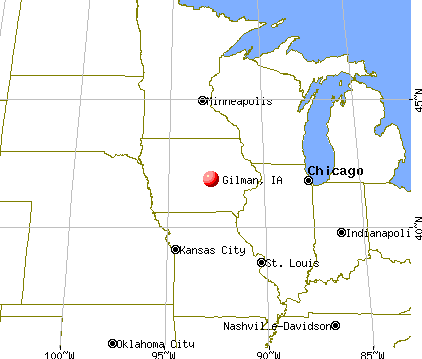 Gilman, Iowa map