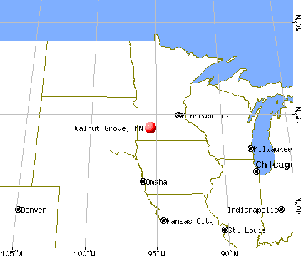 Walnut Grove, Minnesota map