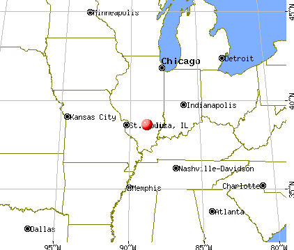 Iuka, Illinois map
