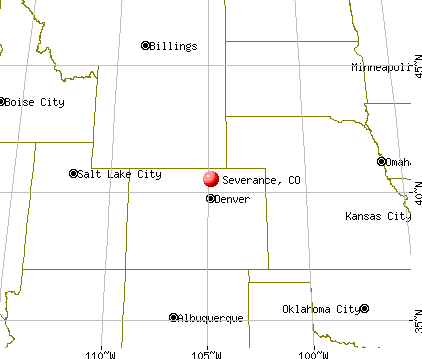 Severance, Colorado map