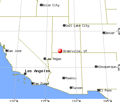 Orderville, Utah map