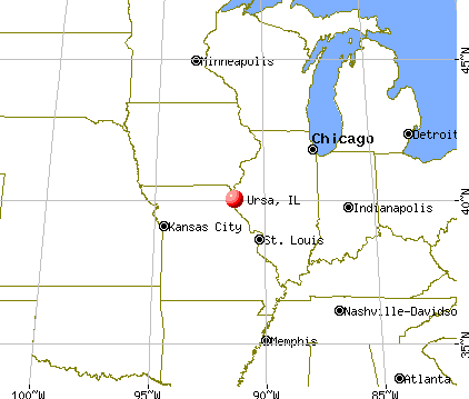 Ursa, Illinois map