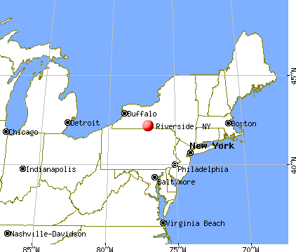 Riverside, New York map