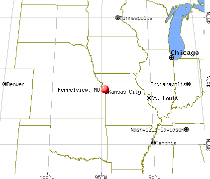 Ferrelview, Missouri map