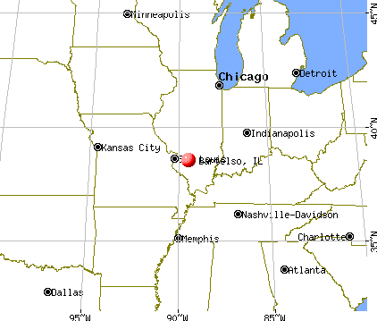 Bartelso, Illinois map
