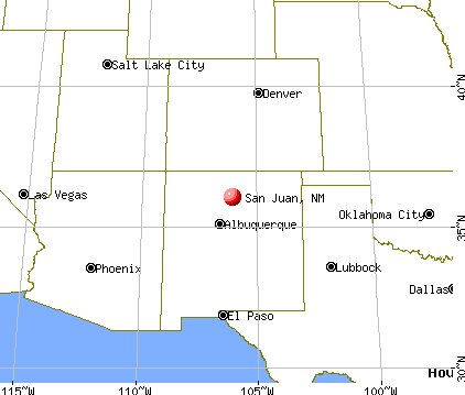 San Juan, New Mexico map