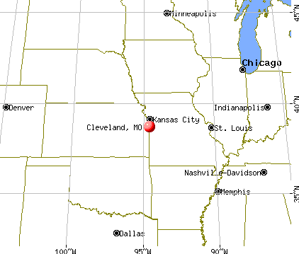Cleveland, Missouri map