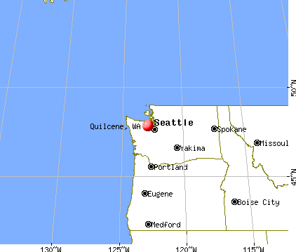 Quilcene, Washington map