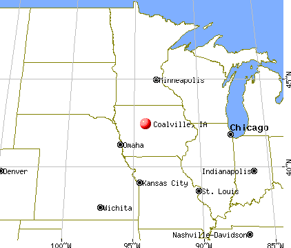 Coalville, Iowa map