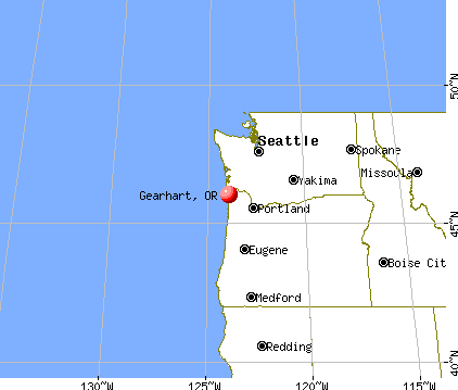 Gearhart, Oregon map