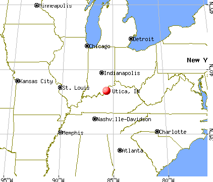 Utica, Indiana map