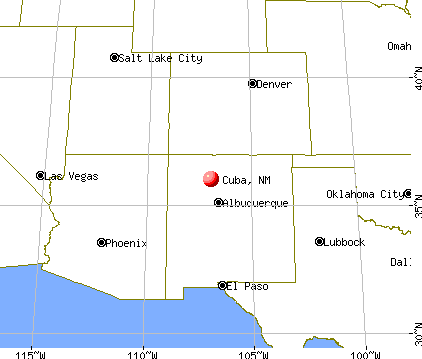 Cuba, New Mexico map
