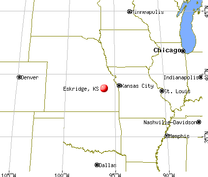Eskridge, Kansas map