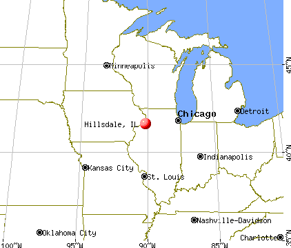 Hillsdale, Illinois map
