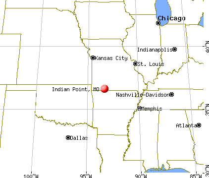 Indian Point, Missouri map