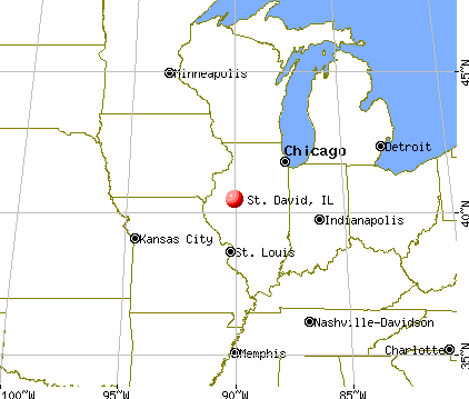 St. David, Illinois map