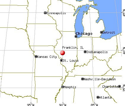 Franklin, Illinois map