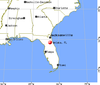 Welaka, Florida map