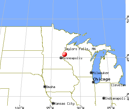 Taylors Falls, Minnesota map