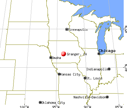 Granger, Iowa map