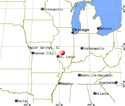 Taylor Springs, Illinois map