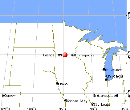 Cosmos, Minnesota map