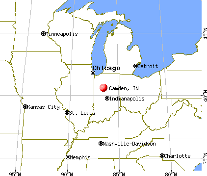 Camden, Indiana map